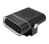 Dr.CarHome Riscaldatore per Auto, 12V/24V 1000W Riscaldatore Portatile Ventola Antiappannamento Spina Accendisigari Sbrinatore, 2 in 1 Riscaldamento Raffreddamento Essiccatore,Nero