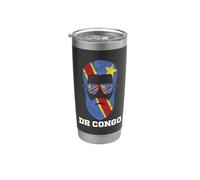 Dr Congo Flag Congolese Dad Mens Bicchiere termico in acciaio inox doppia parete