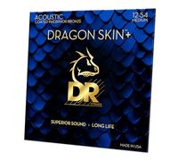 DR DAP-12 - Corde per chitarra acustica DRAGON SKIN+™ rivestite in bronzo fosforoso, suono superiore con sensazione confortevole e lunga durata, leggere 12-54