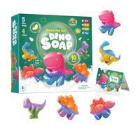 Dr.Daz - Fabbrica di Sapone per Bambini-Kit completo per realizzare dinosauri saponette in forme diverse-Regalo Bambino 6 7 8 9 10 Anni