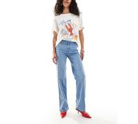 Dr. Denim - Moxy - Jeans dritti lavaggio azzurro vale-Blu S L32
