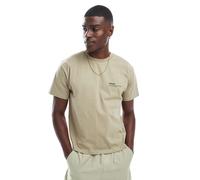Dr Denim - T-shirt a maniche corte girocollo beige neutro con grafica del logo M