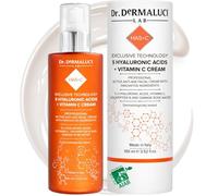 Dr. Dermaluci Lab Crema Viso Idratante BIO 100ml - Antirughe, Elasticizzante e Illuminante - Con 5 Acidi Ialuronici, Vitamina C, Hexapeptide e Rosa Damascena - AIAB, Nickel Tested, Made in Italy