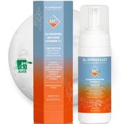 Dr. Dermaluci Lab Mousse Detergente Viso Struccante Vitamina C BIO 150ml | Idratante, Illuminante, Lenitiva - Aloe Vera, Magnolia, Fiore di Loto - Senza Solfati - Pelle Sensibile - AIAB