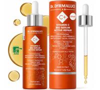 Dr. Dermaluci Lab Siero Vitamina C e Acido Ferulico Bio Illuminante 100ml | Antirughe, Antimacchie, Illuminante - Acido Ialuronico, Curcuma, Centella Asiatica - Pelli Sensibili - AIAB - Made in Italy