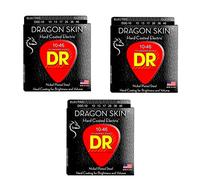 DR DSE-10 Dragon SkinCorde per chitarra elettrica, 010-046, confezione da 3