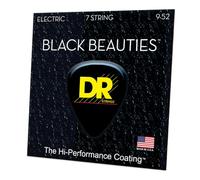 Dr e exbk bke7 - 9 Extra Black Beautie Lite chitarra (7 corde)