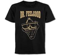 Dr. Feelgood T-Shirt Punk Rock Wave t Shirts Regular UK Fast Post Black Black