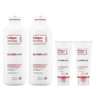 Dr.FORHAIR Folligen Cell Energy Shampoo Set 750 ml x 2 + 100 ml x 2 cura del ...