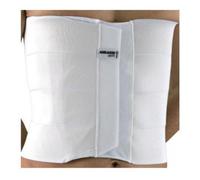 Dr.GIBAUD cintura TORACICA REGOLABILE 4 BANDE 0111 H.32cm chiusura velcro-bianca