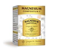 Dr Giorgini MAGNESIUM COMPOSITUM-T, pastiglie - 200 g | Integratore alimentare a base di magnesio e aminoacidi - 400 pastiglie
