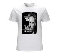 Dr House Serial TV Series If Nobody Hates You Unisex Cotton Tee Shirt Men's White T-Shirt L
