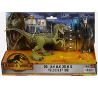 Jurassic World Dominion Owen & Velociraptr' beta ' Dinosauro Toy Nuovo Con