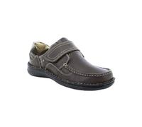 Dr Keller Plutone - Scarpe eleganti formali in pelle con chiusura superiore al tocco, Marrone, 44 EU