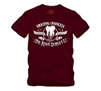 Dr.King Schultz - T-Shirt Dentist Django Piercing Psychobilly Jonny Ace Hot Rod Unchained bordeaux L