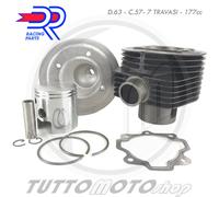 DR KIT GRUPPO TERMICO D.63 177 CC CILINDRO PISTONE TESTA VESPA PX PE 125-150