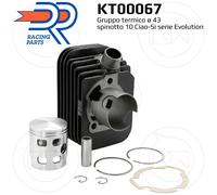 DR KT00067 KIT GRUPPO TERMICO SP.10 d.43 PIAGGIO BOXER 50 2T -