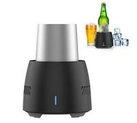 Dr.Lefran Tazza di Raffreddamento istantaneo, Tazza da 350ml per Bevande al Desktop Tazza per Raffreddare L'Estate Raffreddamento rapido per raffreddatore Elettrico,Black