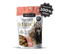 DR MALOU 100% cuori di pollo liofilizzati 150g snack per cani e gatti