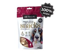 DR MALOU Bocconcini di carne 100% petto d'anatra liofilizzato 2x50 g, snack per cani