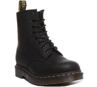 Dr Martens 1460 Greasy 8 Fori Lace Up Unisex Core In Nero Taglia UK 3 - 11