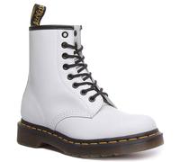 DR MARTENS 1460 Liscio Donna Pizzo Pelle Stivaletto IN Bianco Misura UK 3 - 12