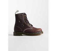 Dr Martens - 1460 Pascal - Stivaletti marrone scuro con stampa floreale in rilievo 42