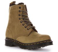 DR MARTENS 1460 Serena Foderato Pelle Caviglia Donna Stivali IN Verde Oliva UK 3