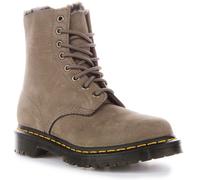 DR MARTENS 1460 Serena Simil Foderato Nubuck Pizzo il Boot Donna IN Grigio UK 4