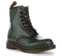 DR MARTENS 1460 Verde pelle Liscia con Lacci da Uomo Stivale IN Verde UK 3 - 12