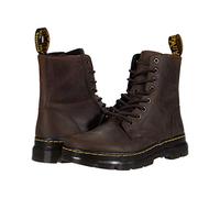 Dr. Martens 8 Eye Boot, Anfibi Unisex-Adulto, Dark Brown Crazy Horse, 36 EU
