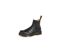 Dr Martens - 2976 Leonore - Stivaletti Chelsea neri in pelle con interno in pelliccia-Nero 41