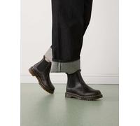 Dr Martens - 2976 Leonore - Stivaletti Chelsea marrone intenso con interno in pelliccia sintetica 38