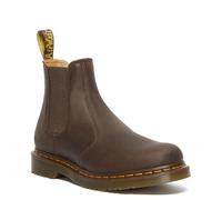Dr. Martens Stivaletti Chelsea 2976 Yellow Stitch Crazy Horse Marrone Uomo