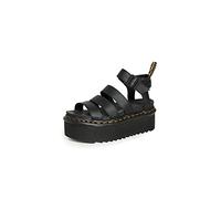 Dr. Martens 3 Strap Sandal, Donna, Black, 41 EU