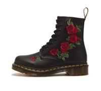 DR MARTENS 1460 Vonda A- 8 Occhio con Lacci Rosa Ric IN Nero Taglia UK 3 - 8
