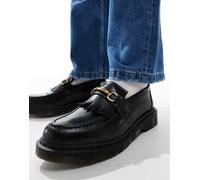 Dr. Martens - Adrian - Mocassini neri in pelle con morsetto-Nero 43