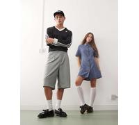Dr. Martens - Adrian - Mocassini unisex neri lisci lucidi in pelle con nappe-Nero 47