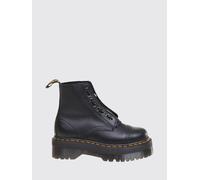 DR. MARTENS Anfibi Sinclair in nappa martellata con zip e suola platform 7 Nero