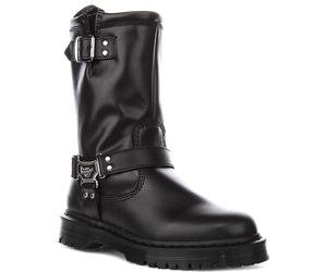 Dr Martens Anistone Hi Al Ginocchio da Infilare Biker Donna Stivale Nero UK 4 -