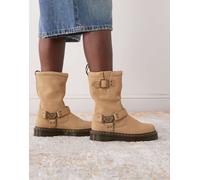 Dr Martens - Anistone Hi - Stivali color cuoio con dettaglio imbracatura-Neutro 36