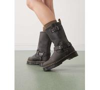 Dr Martens - Anistone - Stivali alti grigio antracite-Marrone 39