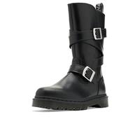 Dr. Martens Stivale Anistone con cinturino alto Nero/Argento Uomo 41