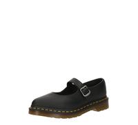 Dr. Martens Scarpe Mary Jane in Pelle Nero, Suola Resistente con Cuciture Gialle, Fibbia Laterale, Nero , 41 EU