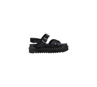 Dr. Martens Black Leather Flat Sandals - EU40/US10