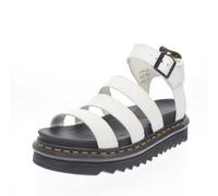 Dr. Martens Blaire Hydro - Sandali Platform In Pelle Bianco - Donna Scarpe