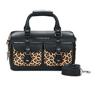Dr. Martens Borsa a tracolla Top Handle Bag Black+Light Tan Kiev+Mini Leopard Spot Hair On in Nero Unica
