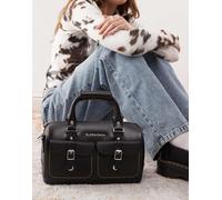 Dr Martens - Borsa nera con manico superiore e cuciture a contrasto-Nero One Size