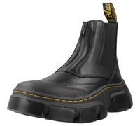 Dr. Martens Stivali Chelsea in Piattaforma, Pelle Nero, Suola Spessa con Disegno Trattore, Elastico Laterale, Nero , 40 EU
