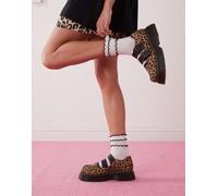 Dr. Martens - Buzz - Scarpe Mary Jane leopardate-Multicolore 43